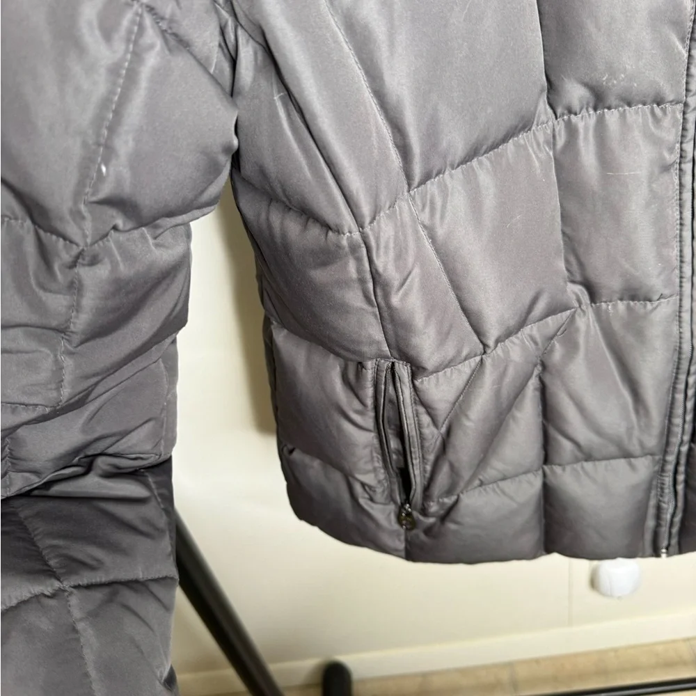 CALVIN KLEIN 1X Gray Winter Coat with attached hood